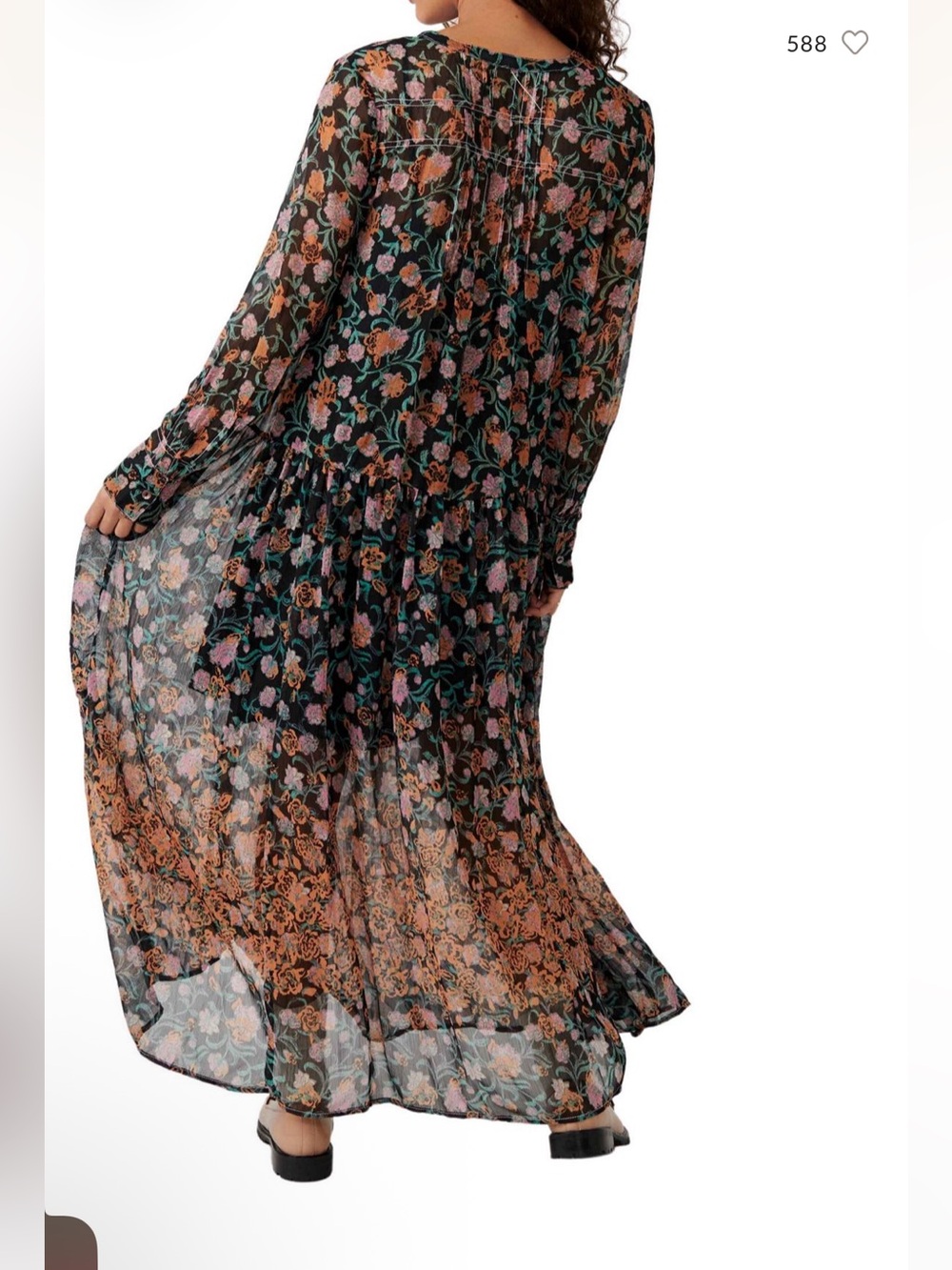 NWT Free People See It Through Maxi Dress - Picture 3 of 8